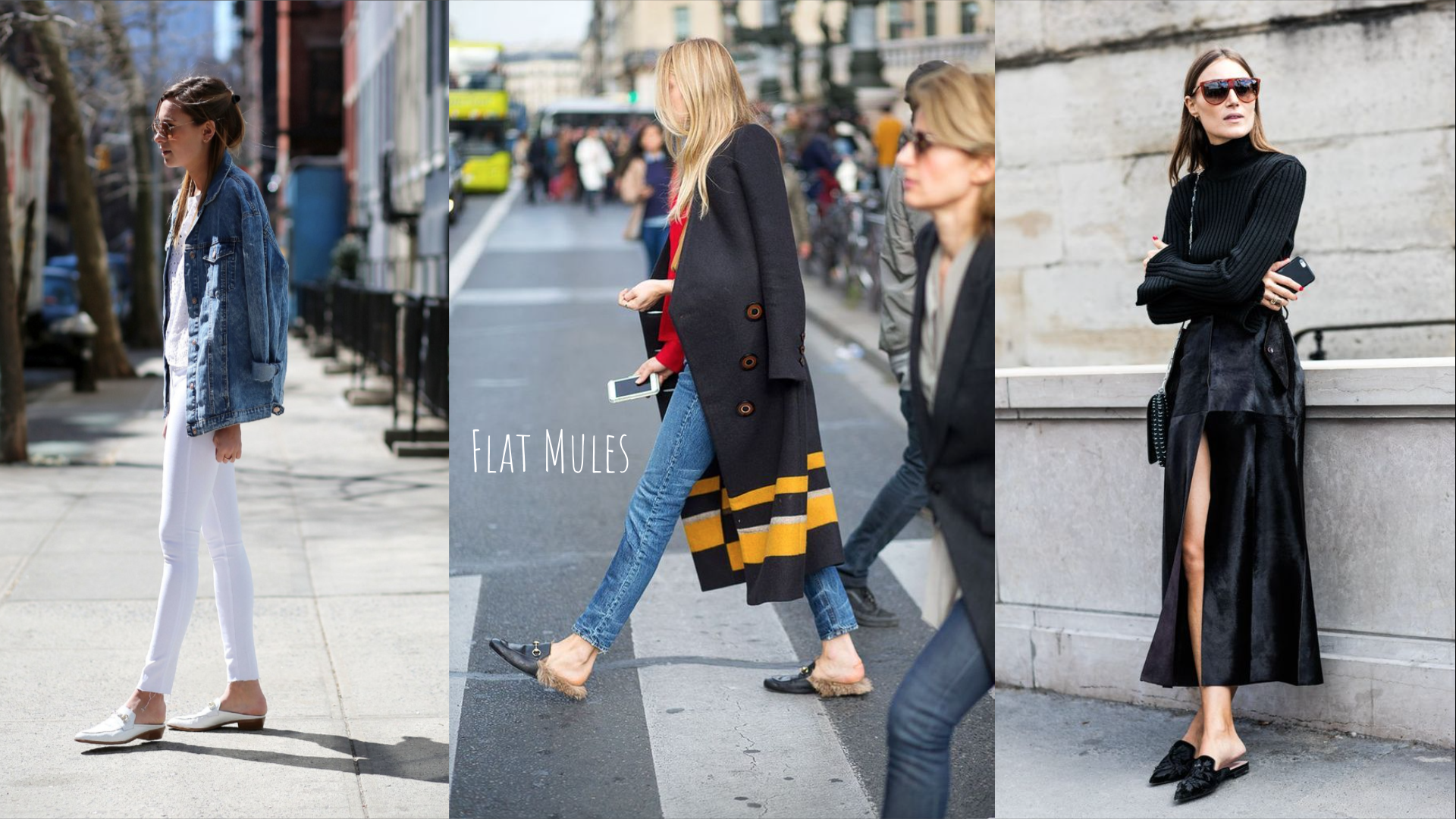  One of this fall's it items is none other than the flat mule! This style shot to popularity last year and is still going strong. Opt for a fur lined pair to wear into the cold winter months as well!  