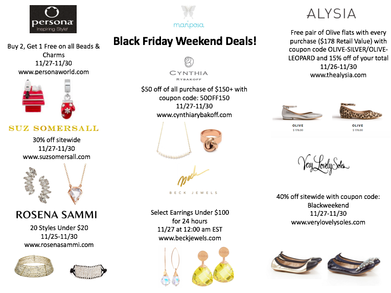 black Friday weekend deals