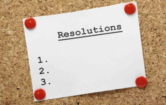 new year resolutions