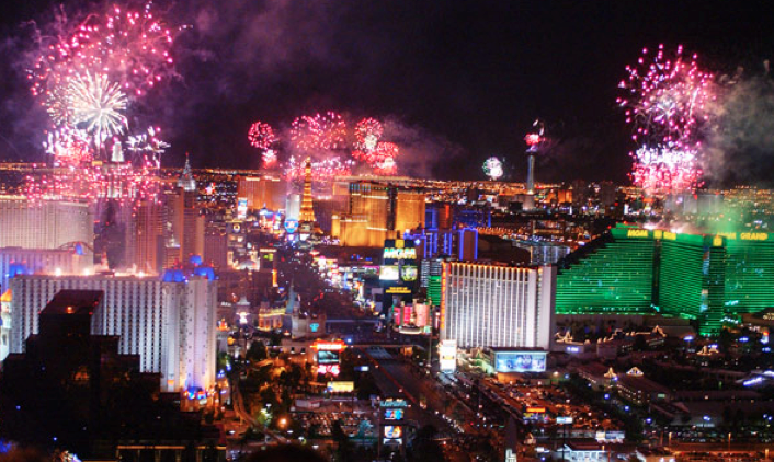 las vegas fireworks