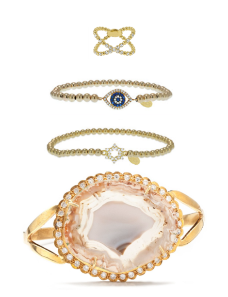 mandawa bracelet / star becklette / evil eye becklette / beaded cross ring