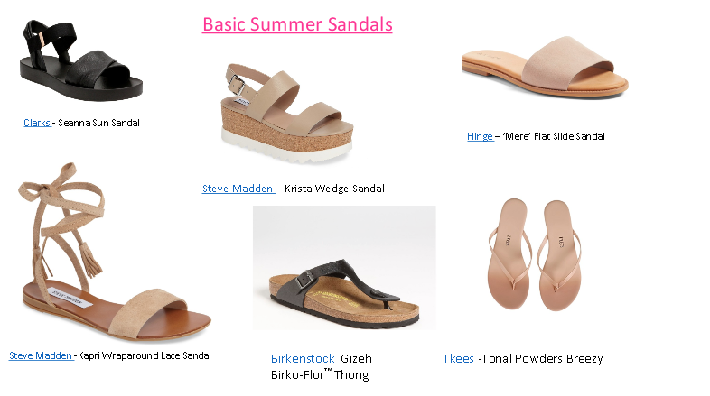 basic summer sandals