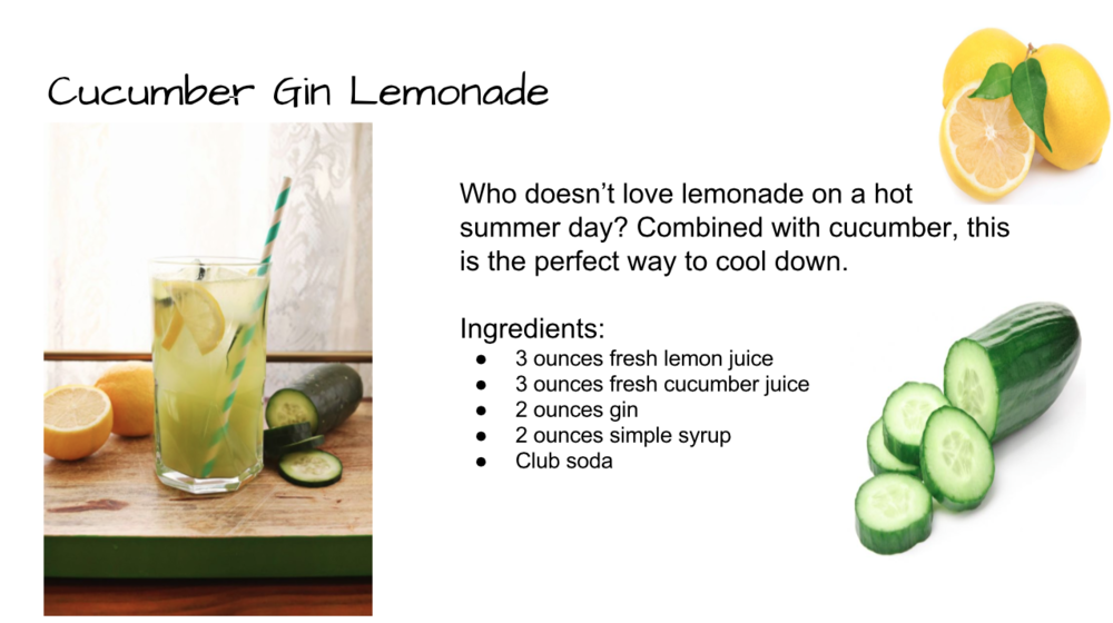 cucumber gin lemonade