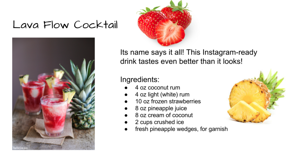 lava flow cocktail