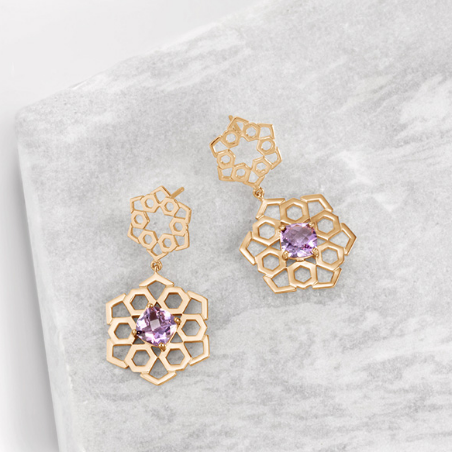 favo gemstone earring