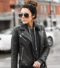 Leather Jacket a Casual Vibe